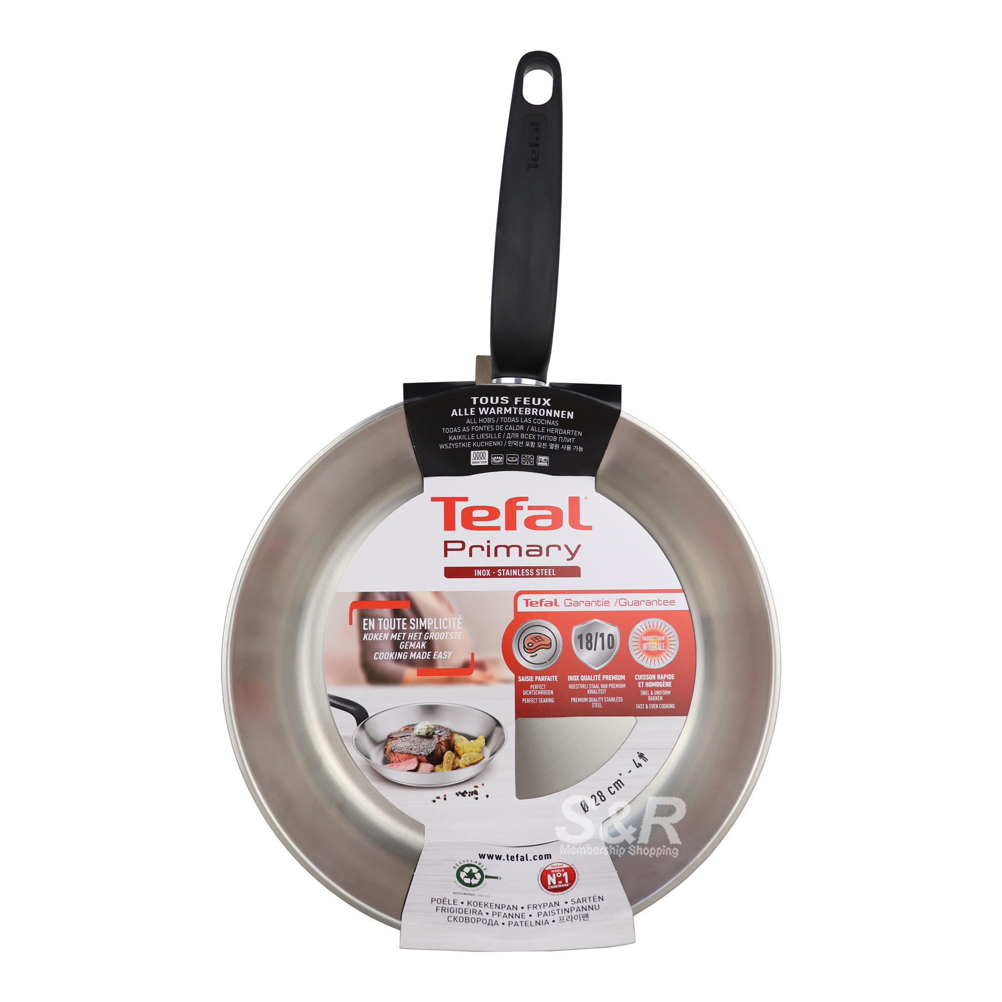 Tefal Primary Stainless Steel Frypan 28cm Tefal Primary Stainless Steel Frypan 28cm